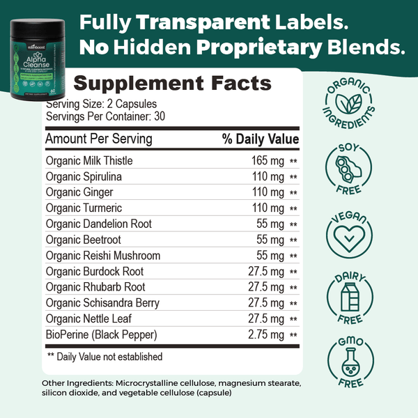 AlphaCleanse | 12-in-1 Liver Function, Energy & Bloating Relief