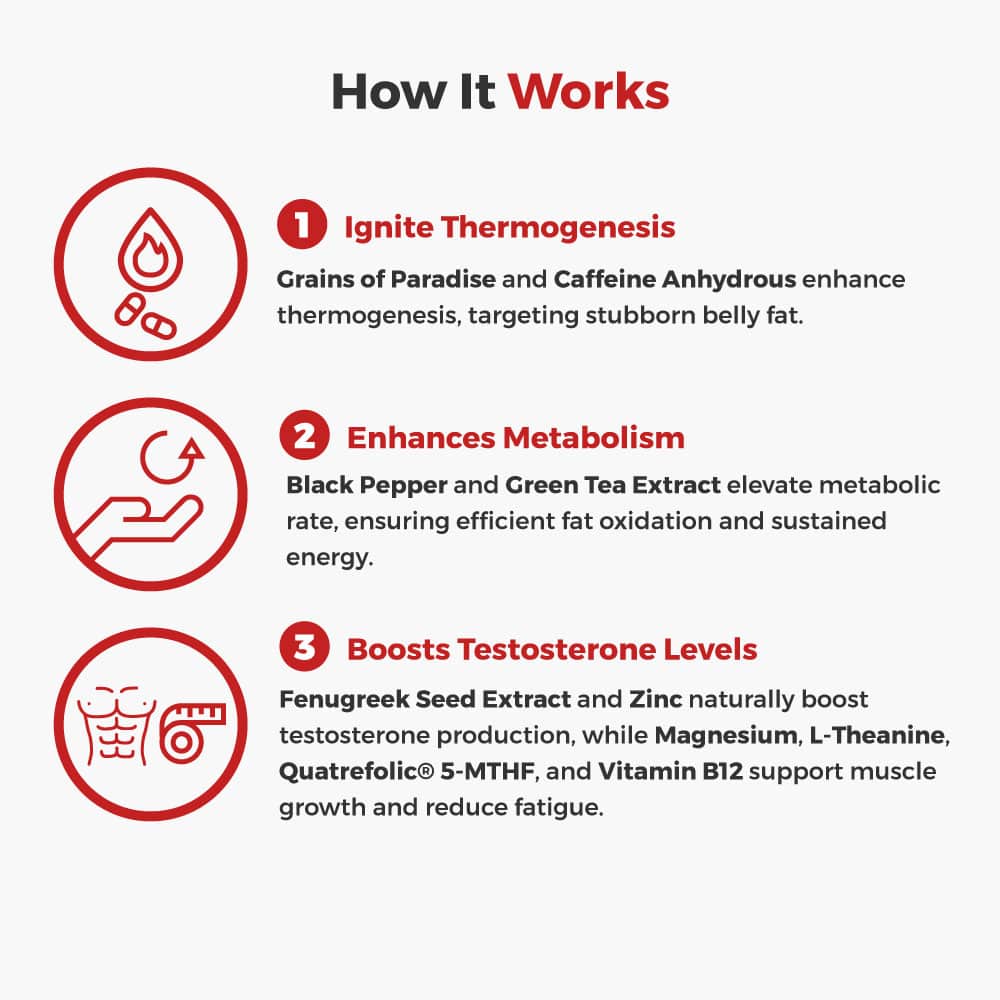 VulcanSlim | Testosterone Support Supplement – Natural Formula for Energy & Metabolism