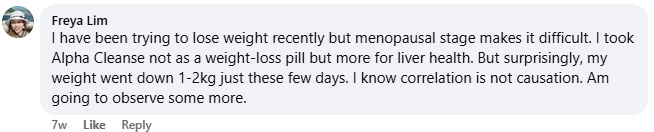 Facebook customer comment